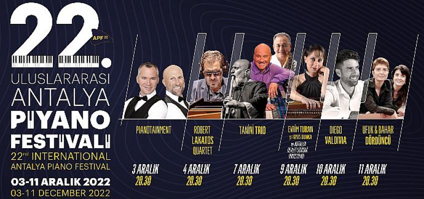 22. Uluslararası Antalya Piyano Festivali Başlıyor