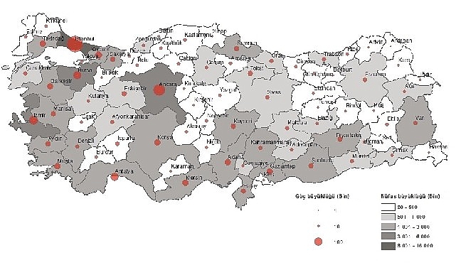 Adrese Dayalı Nüfus Kayıt Sistemi’nden ilk kez göç etme nedeni bilgisi üretildi