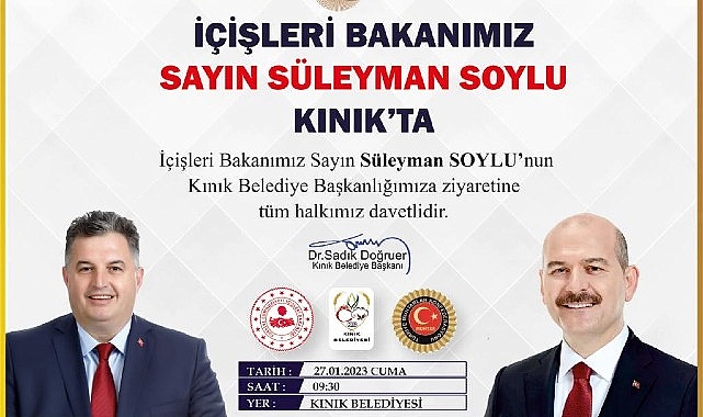 Muhtarlık Kurumunu Güçlendirme Çalıştayı Bakan Soylu’nun Katılımı İle Kınık’ta Gerçekleşecek