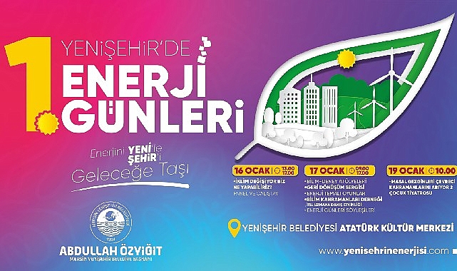 Yenişehir Belediyesi “1.Enerji Günleri” düzenliyor