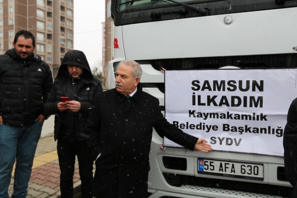 İLKADIM PERSONELLERİNİ DEPREM BÖLGESİNE BAŞKAN DEMİRTAŞ UĞURLADI