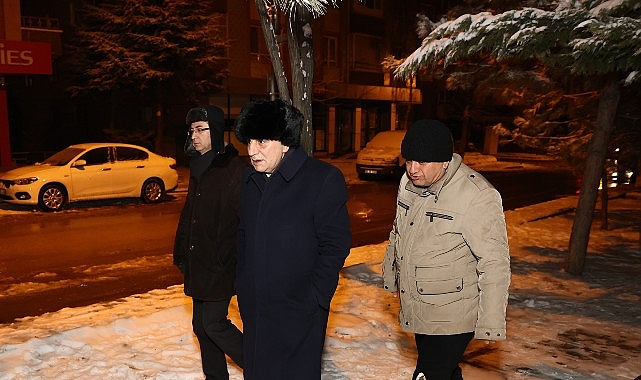 Başkan Altınok’tan Sabaha Kadar Kar Denetimi