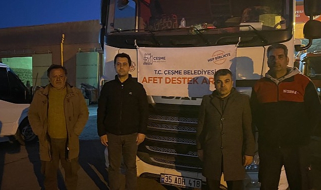 Çeşme Belediyesi’nin yardım tırları ‘O’ belediye başkanına emanet!