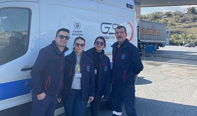 Gaziemir Belediyesi’nden depremzedelere sağlıkçı ve ambulans desteği