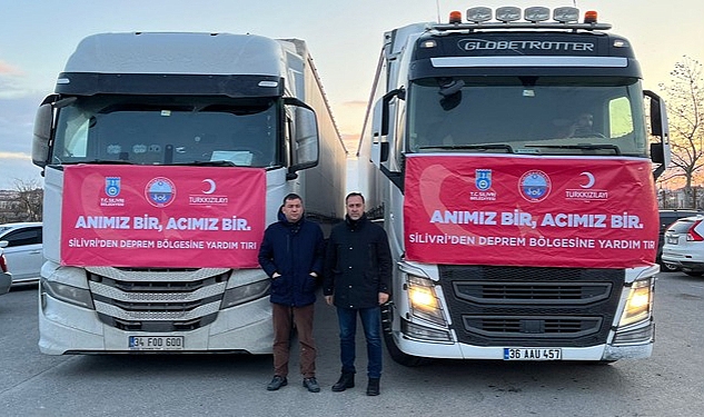 Silivri’den Deprem Bölgesine 26 Tır Yardım Malzemesi