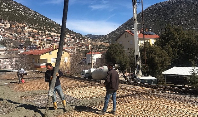 Akseki’de Mezarlık Hizmet Binası yapılıyor