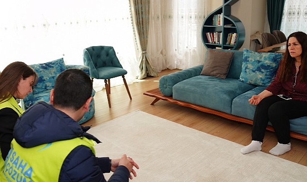 Beylikdüzü Belediyesi Saha Çözüm Ekipleri Depremzede Aileleri Ziyaret Etti