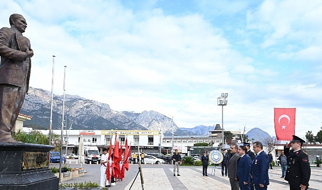Çanakkale Deniz Zaferi’nin 108. yılı Kemer’de törenle kutlandı