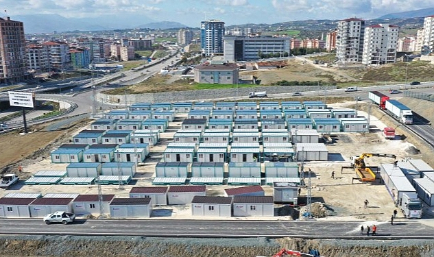 Kocaeli Büyükşehir Defne Konteyner Kenti’nde 1.200 depremzede barınacak