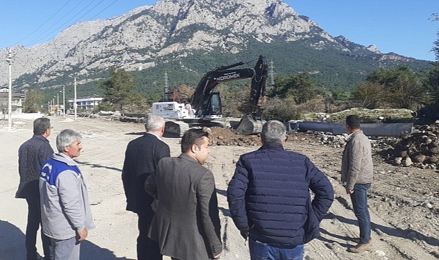 Kuzdere’de alt ve üst yapı çalışmaları