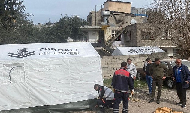 Torbalı Belediyesi’nden afetzedelere termal çadır