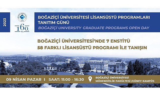 Boğaziçi Üniversitesi Lisansüstü Programları Tanıtım Günü 9 Nisan’da Güney Kampüs’te