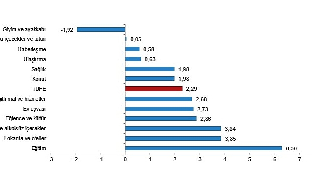 TÜİK: Tüketici fiyat endeksi (TÜFE) yıllık %50,51, aylık %2,29 oldu