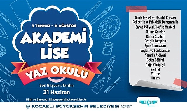 Bilgievleri ve Akademi Lise’de yazın okula gitmek daha da eğlenceli