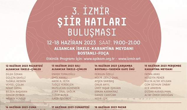 İzmir’in dört bir yanı “Şiir Hatları” ile örülecek