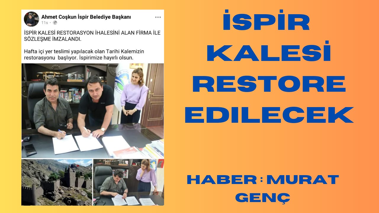 İSPİR KALESİ RESTORE EDİLECEK