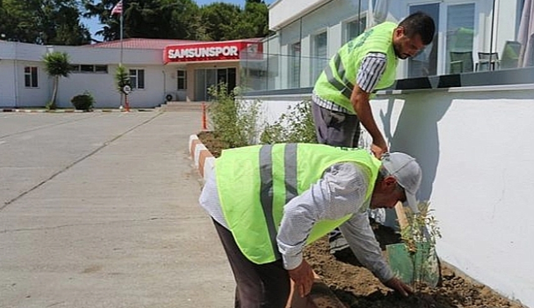 İlkadım Belediyesi’nden Samsunspor’a çevre düzenleme desteği